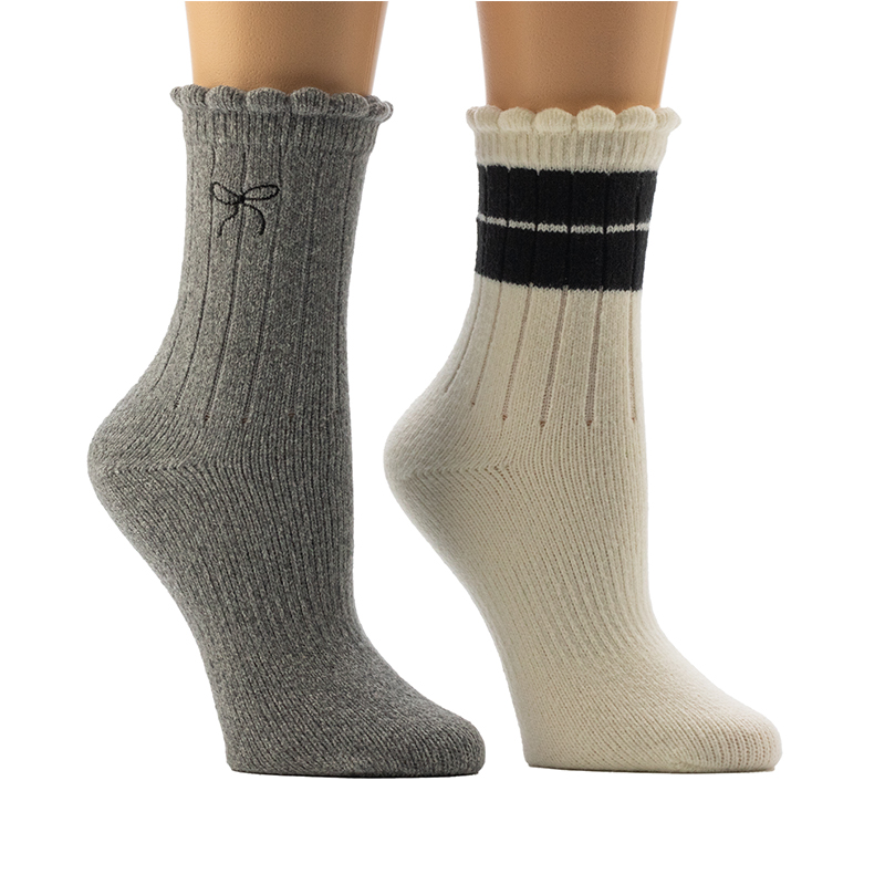 4x2-Rippbein-Cosy-Home-Socken für Damen