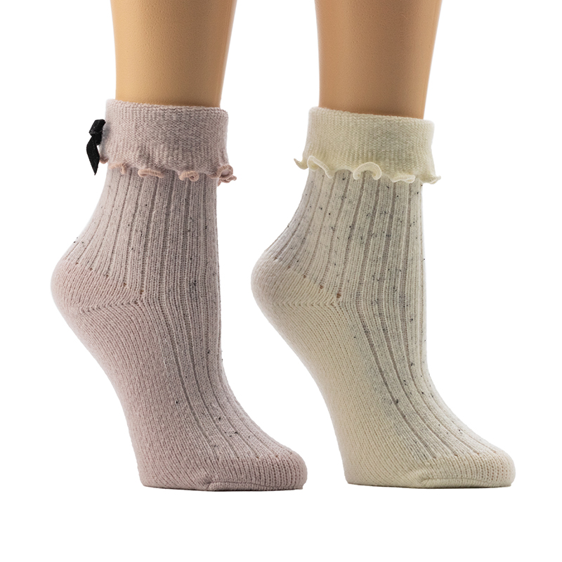 Damen-Fleck 3x1 Rib Cozy Home Socken