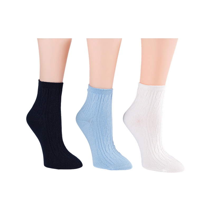 Zopfmuster-Söckchen für Damen