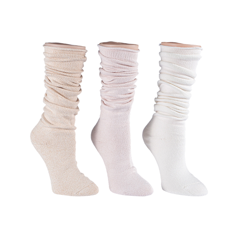 Roll Top Full Cushion Slouchy Crew 2ppk Socken