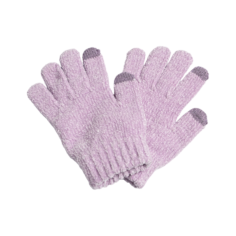 Waffel-Chenille-Handschuhe für Kinder